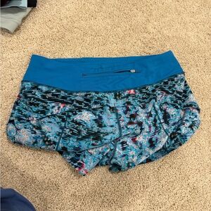 Lululemon Speed up short Blue Patterned Women's Shorts